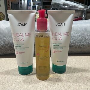 Joah Heal Me Cica Cleanser and Bioderma Cleansing Oil Set